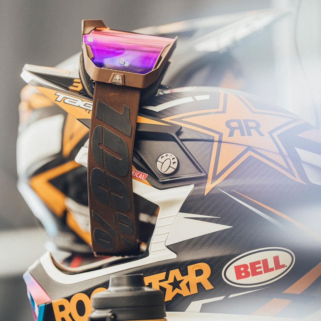 Antiparras Moto 100% Armatic Salcedo Lente Morado Espejo