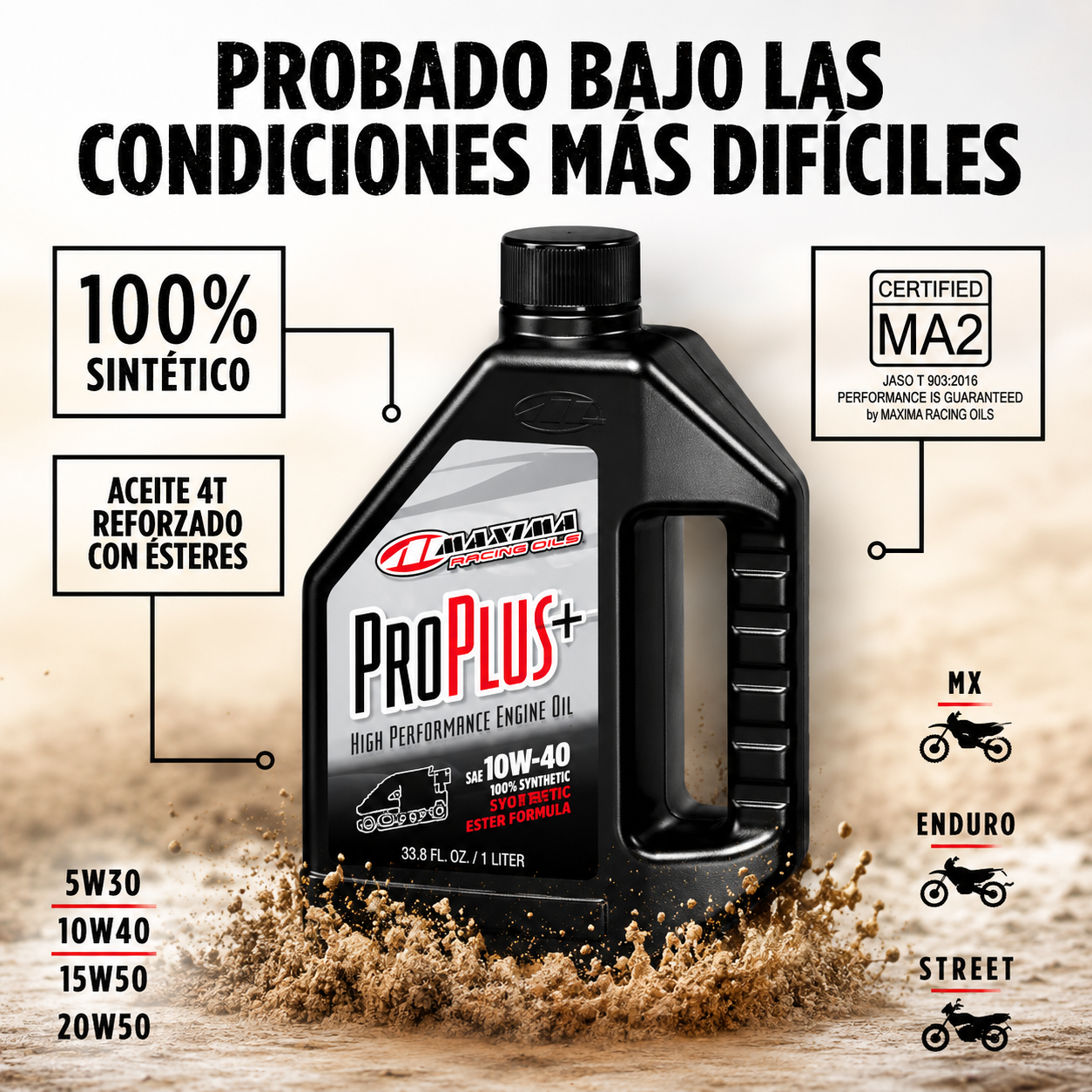 Kit cambio de aceite KTM Pro plus 10w50 y PF-652