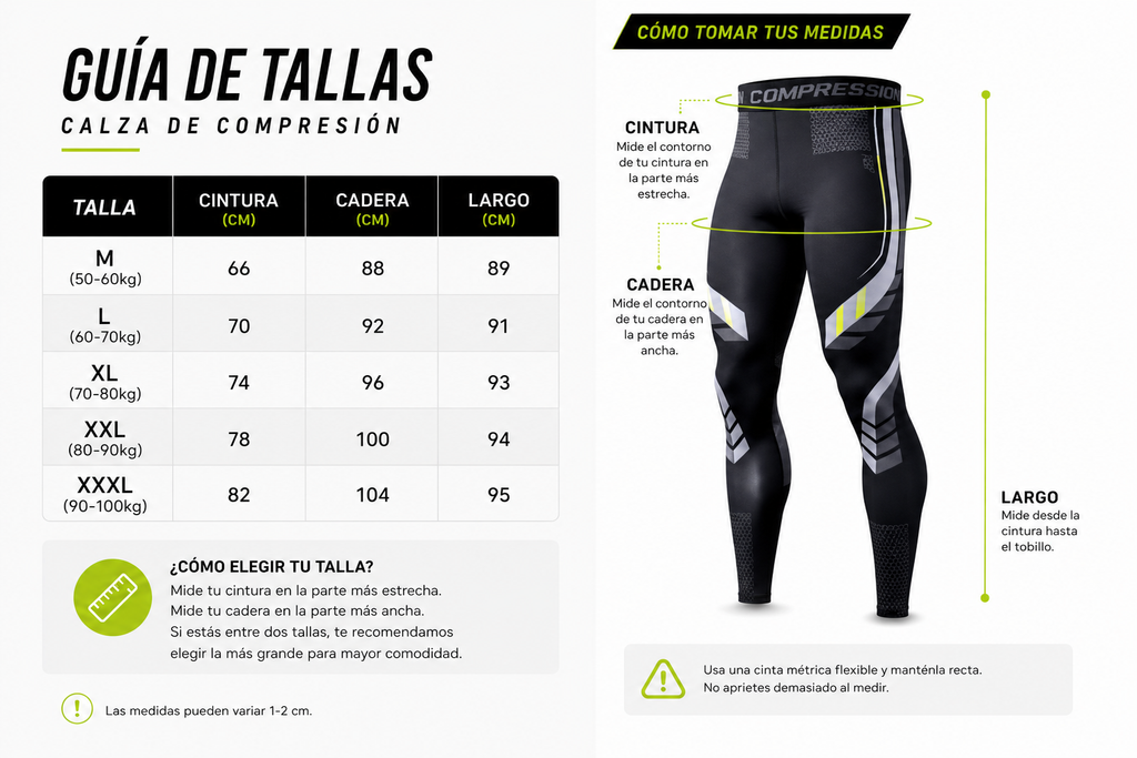 Calza de Compresión Moto/Bici Antiroce Ideal Bajo Rodilleras y Pantalón