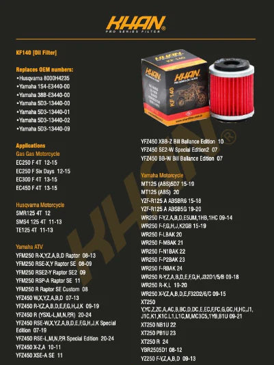 Filtro de aceite KAHN KF-140