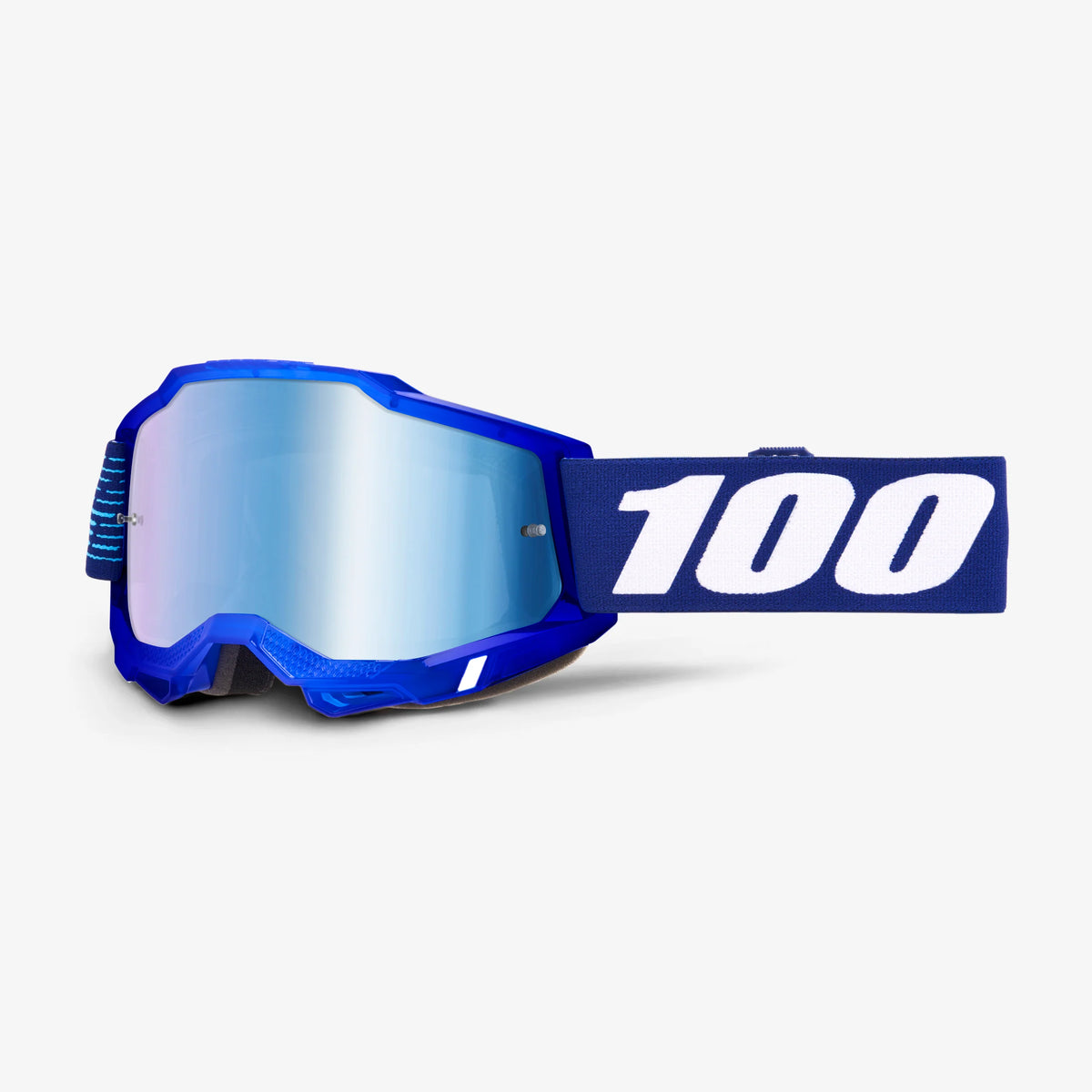 Antiparras Moto 100% Accuri 2 Lente Azul y transparente Motocross Enduro bici