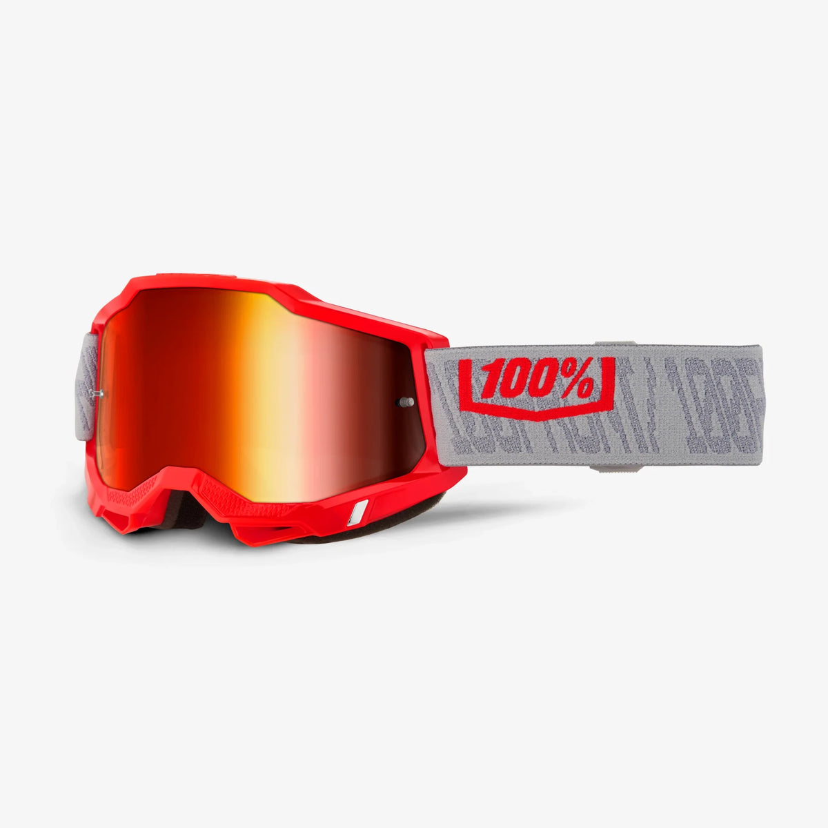Antiparras 100% Accuri 2 Gatorback lente rojo espejo