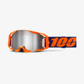 Antiparras 100% Armatic Neon Orange lente plata espejo